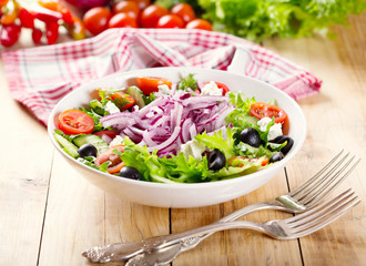 bowl of greek salad