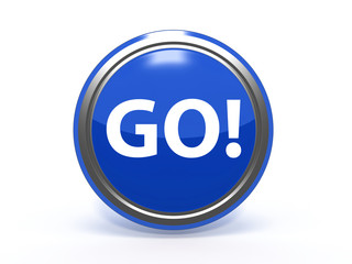 go circular icon on white background