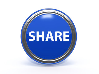 share circular icon on white background