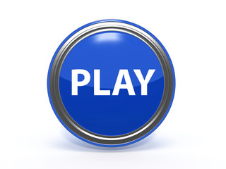 play circular icon on white background