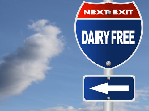 Dairy free road sign