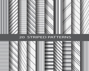 20 striped pattern set