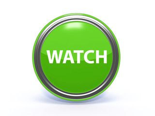 watch circular icon on white background