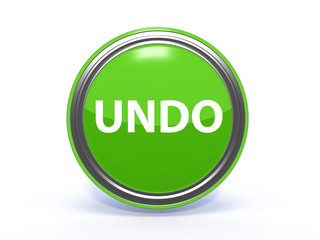 undo circular icon on white background