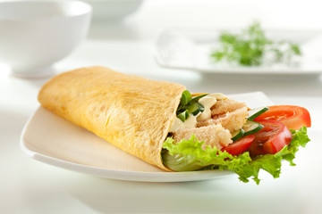 Salmon Burrito