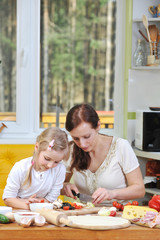 mother with daughter