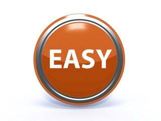 easy circular icon on white background