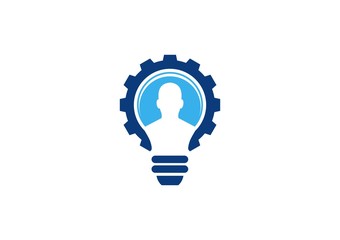 lamp logo,people idea think,engine business solution,light bulb