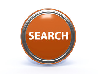 search circular icon on white background