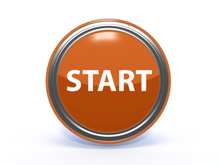 start circular icon on white background
