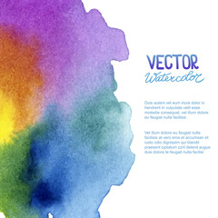 Abstract watercolor background for your design