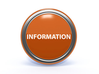 information circular icon on white background