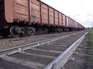 Obraz premium грузовой поезд