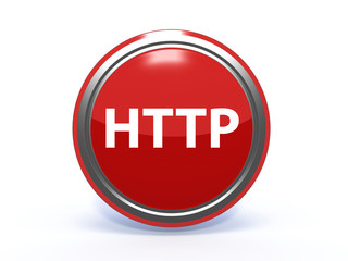 http circular icon on white background