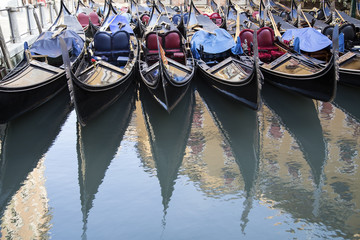 Obraz premium Venetian gondolas