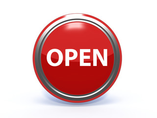 open circular icon on white background