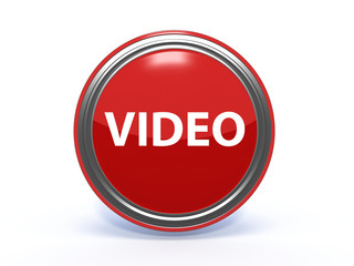 video circular icon on white background