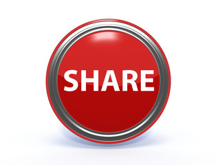 share circular icon on white background