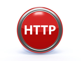 http circular icon on white background
