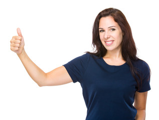 Fototapeta premium Woman with thumb up