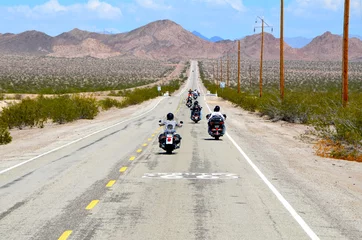 Acrylic prints Route 66 balade moto