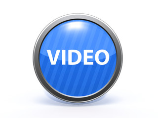video circular icon on white background