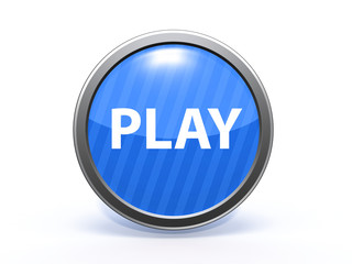 play circular icon on white background