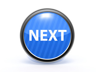next circular icon on white background