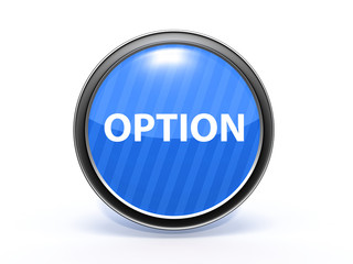 option circular icon on white background
