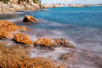 Fototapeta na wymiar Detail of the Spanish coast