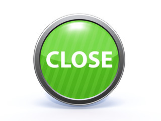 close circular icon on white background