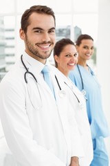 Fototapeta premium Smiling doctors at medical office