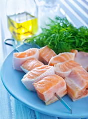 salmon kebab