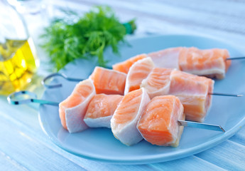 salmon kebab