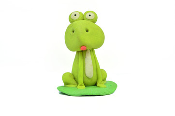 Isolate Frog statue