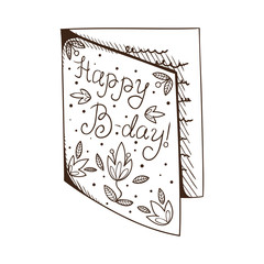 Greeting card for birthday.