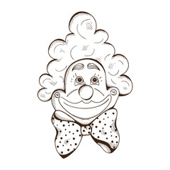 Clown face.