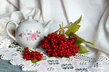 Still life with a guelder-rose