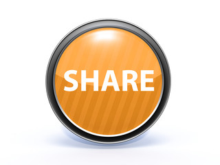 share circular icon on white background