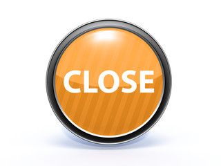 close circular icon on white background