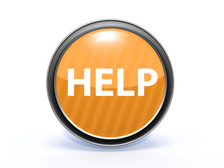 help circular icon on white background