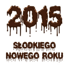 Sweet New Year 2015 chocolate polish poster