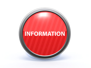 information circular icon on white background