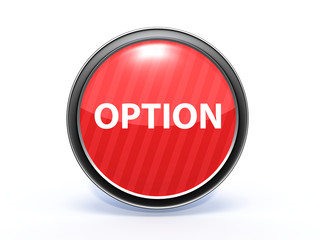 option circular icon on white background