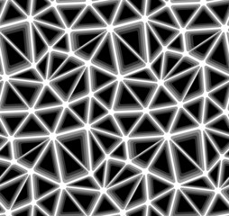 Triangular Geometric Mosaics, Vector Seamless Background Pattern