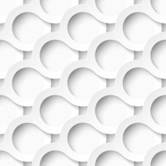 White circles with drop shadows