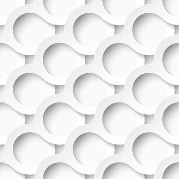 White circles with drop shadows