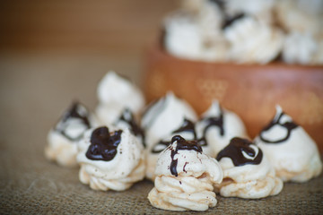  classic sweet meringue with chocolate
