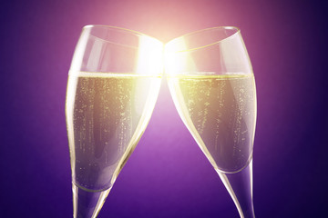 sparkling wine bubbles