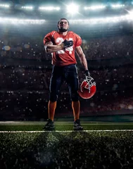 Foto op Plexiglas American football player in action before match © 103tnn
